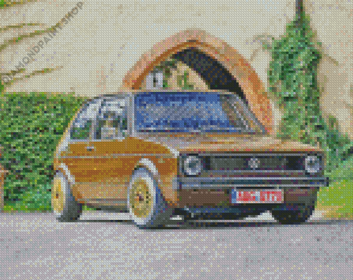 Vintage Golf 1 Car Diamond Painting