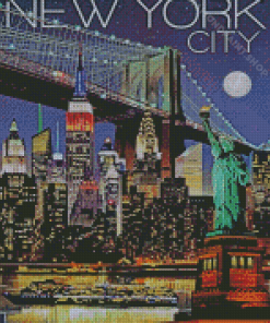 Vintage New York City Diamond Painting