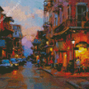 Abstract French Quarter New Orleans Diamond Painting