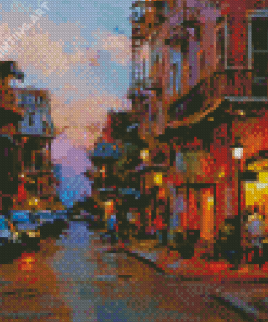 Abstract French Quarter New Orleans Diamond Painting