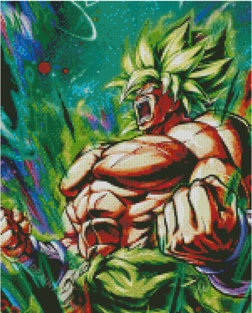 Aesthetic Dragon Ball Broly Diamond Painting