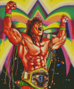 Aesthetic The Ultimate Warrior Diamond Painting