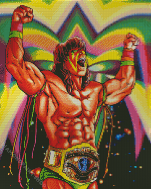 Aesthetic The Ultimate Warrior Diamond Painting