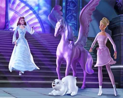 Barbie And The Magic Of Pegasus Annika And Brietta Diamond Painting