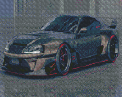 Black Supra Mk4 Car Diamond Painting