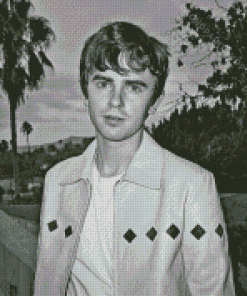 Black And White Freddie Highmore Actor Diamond Painting