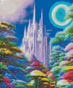 Colorful Mystic Castle Diamond Painting