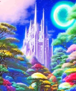 Colorful Mystic Castle Diamond Painting