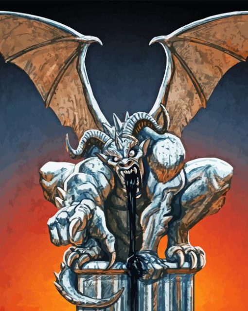 Cool Gargoyle Diamond Painting