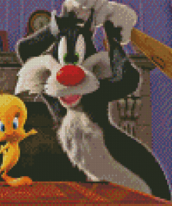 Cute Sylvester The Cat Diamond Painting