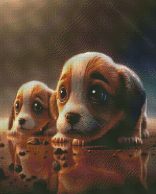 Cute Puppies Diamond Painting