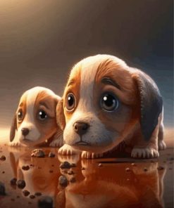 Cute Puppies Diamond Painting