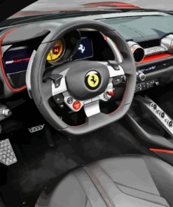 Ferrari F176 Car Interior Diamond Painting