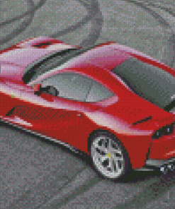 Ferrari F176 Red Car Diamond Painting