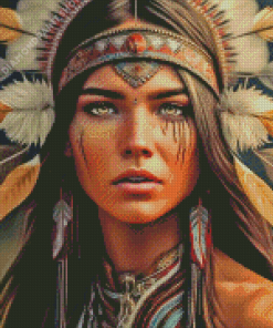 Gorgeous Native American Indian Diamond Painting