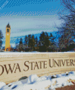 Iowa State University In Winter Diamond Painting