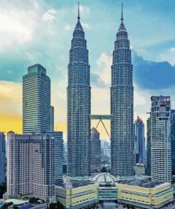 Kuala Lumpur Petronas Twin Towers Diamond Painting