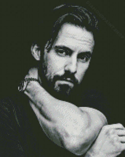 Monochrome Milo Ventimiglia Diamond Painting