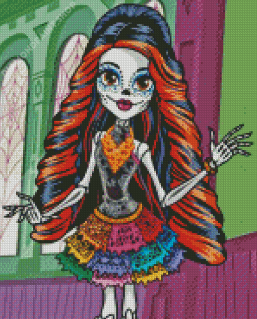 Monster High Skelita Calaveras Diamond Painting