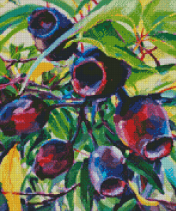 Purple Gum Nuts Diamond Painting