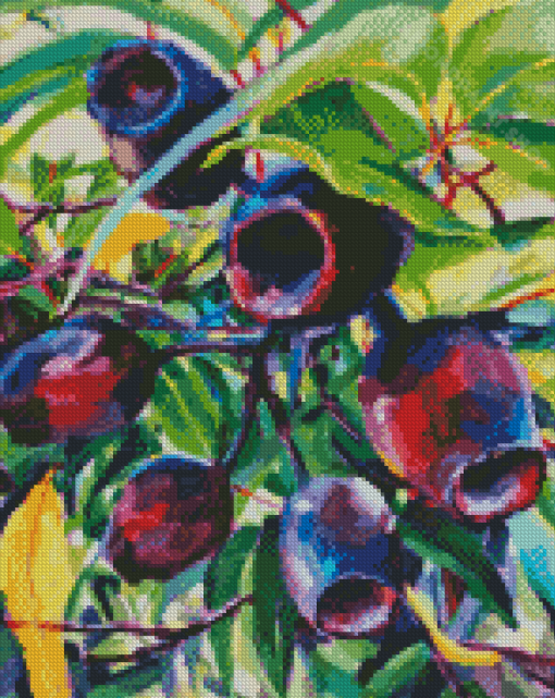 Purple Gum Nuts Diamond Painting