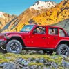 Red 2018 Jeep Wrangler Diamond Painting