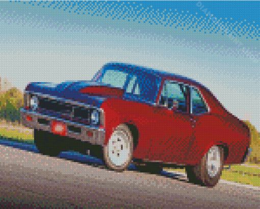 Red Nova Chevy Diamond Painting