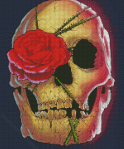 Rose Skull Diamond Painting