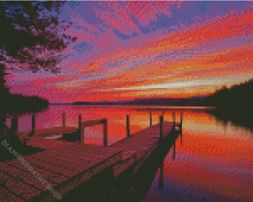 Sunset Squam Lake Diamond Painting