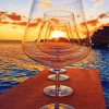 Sunset In A Wine Glasses Diamond Painting