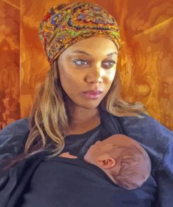 Tyra Banks Baby Diamond Painting