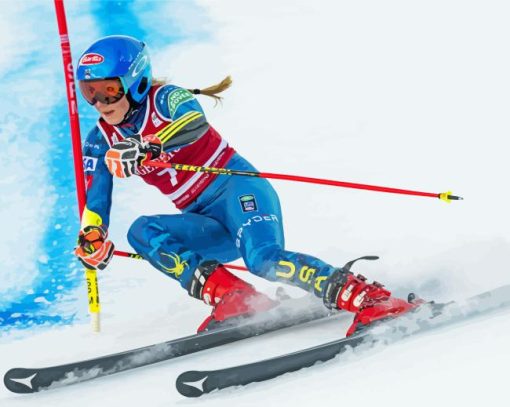 Alpine Skier Diamond Painting