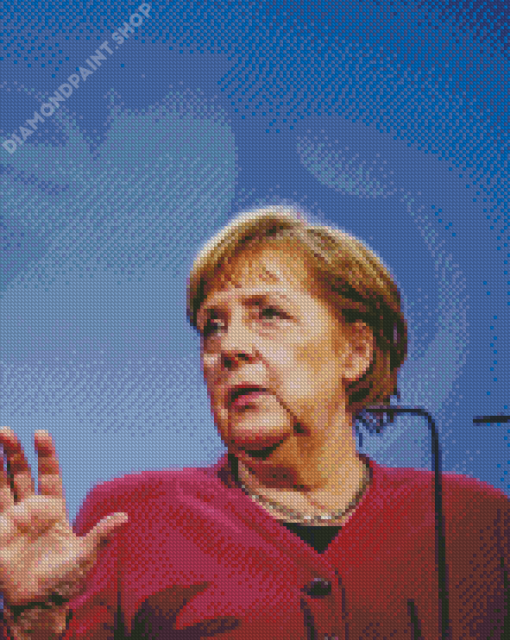 Angela Merkel Talking Diamond Painting