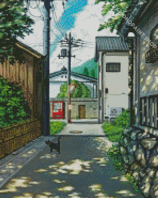 Anime City Street Diamond Painting