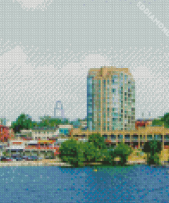 Barrie City Buildings In Canada Diamond Painting
