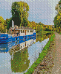 Canal Barge Diamond Painting