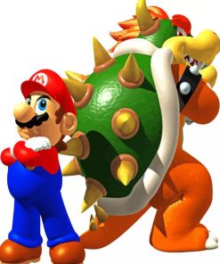 Bowser And Mario Diamond Painting