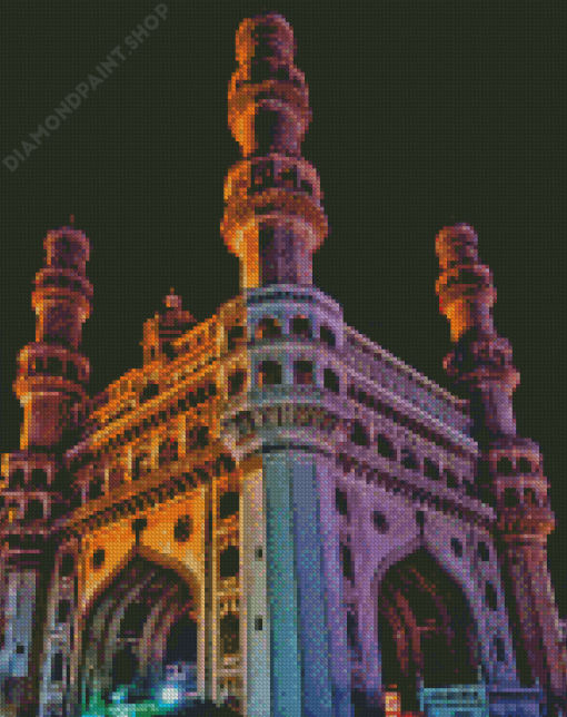 Charminar Monument In Hyderabad Diamond Painting