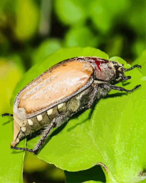 Close Up Scarab Insect Diamond Painting