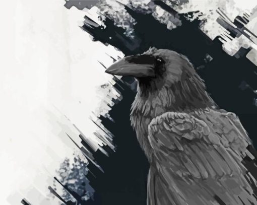 Common Raven Diamond Painting