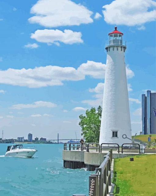 Detroit Lighthouse Diamond Painting