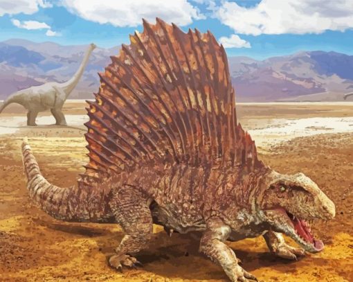 Dimetrodon Synapsid Diamond Painting