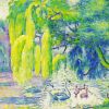 Family Of Swans By Henri Edmond Cross Diamond Painting