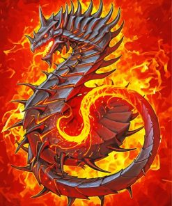 Fire Dragon Diamond Painting