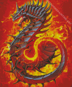Fire Dragon Diamond Painting