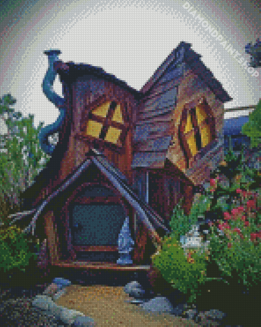 Gnome House Diamond Painting