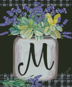 Letter M Diamond Painting