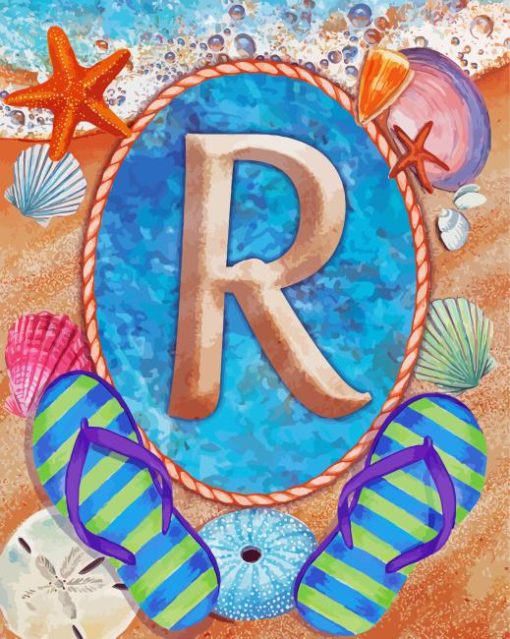 Letter R Diamond Painting