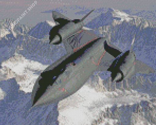 Lockheed SR 71 Blackbird Jets Diamond Painting