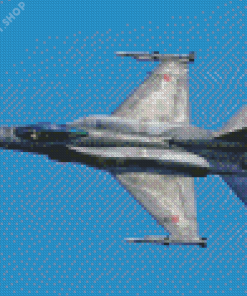 Military F 16 Fighting Falcon Diamond Painting